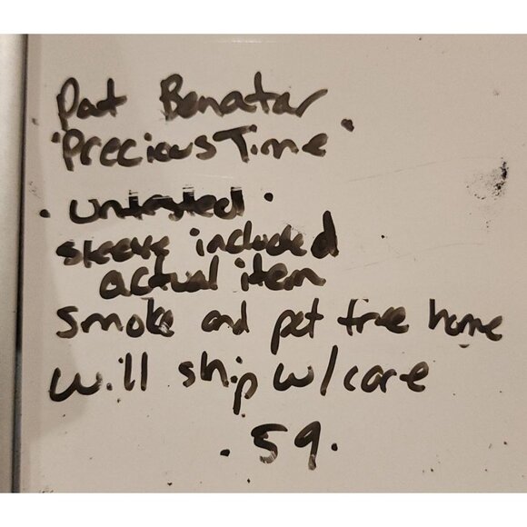 Pat Benatar "Precious Time" Vinyl Record Album 12" LP 1981 Chrysalis Rock & Roll - Picture 13 of 13